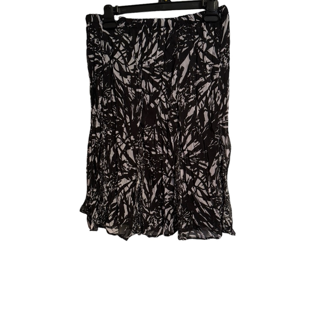 Conrad C Collection black and grey print skirt